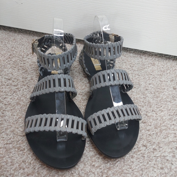 KAANAS Jijoca Ladder Strap Leather Gladiator Flat Sandals Size 11M - Picture 2 of 9